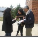 APA ComMNet project participants gather data from the community. 